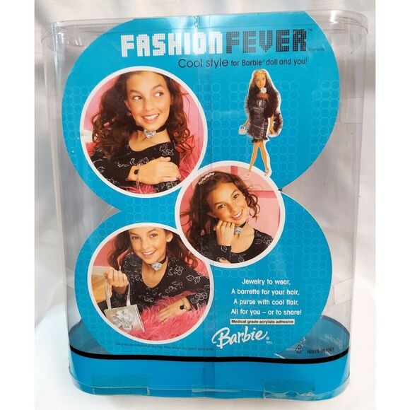 Barbie Fashion Fever Doll Styles for 2 Brunette Doll #H0915 2005 Orig Box No Acc - Picture 4 of 5